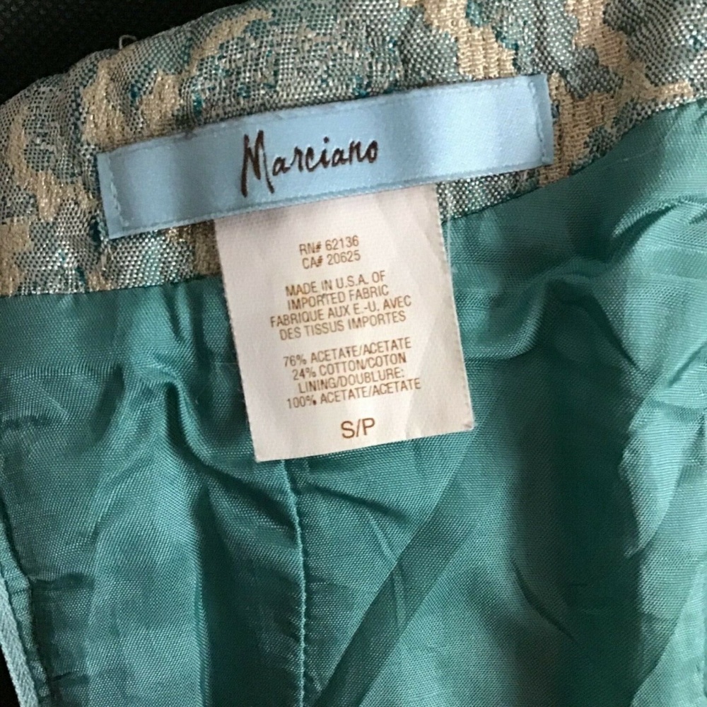 Marciano Ribbed Lace Brocade Textured Bustier S - Picture 5 of 5